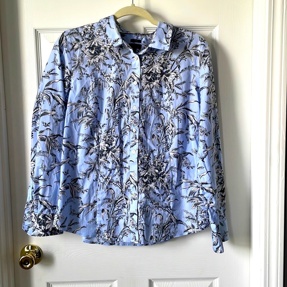 Talbots long sleeve button up blouse. Size 12